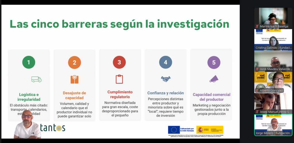 barreras entre producción local y comercio minorista independiente